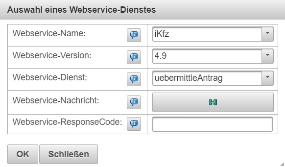 KonfigurationAusserbetriebsetzung Assistentenantwortgenerierung Webservice Einreichung