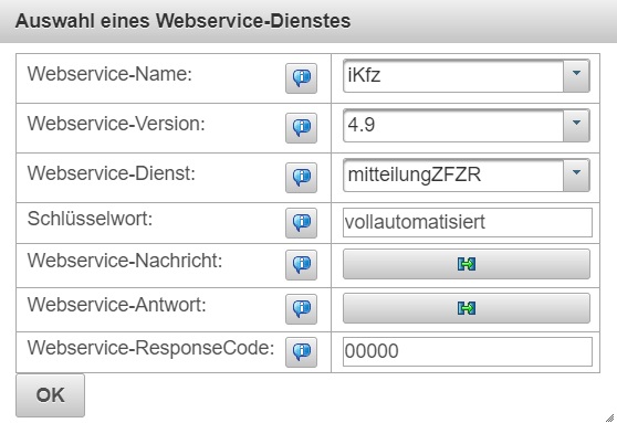 Webservice Einreichung Mitteilung ZFZR