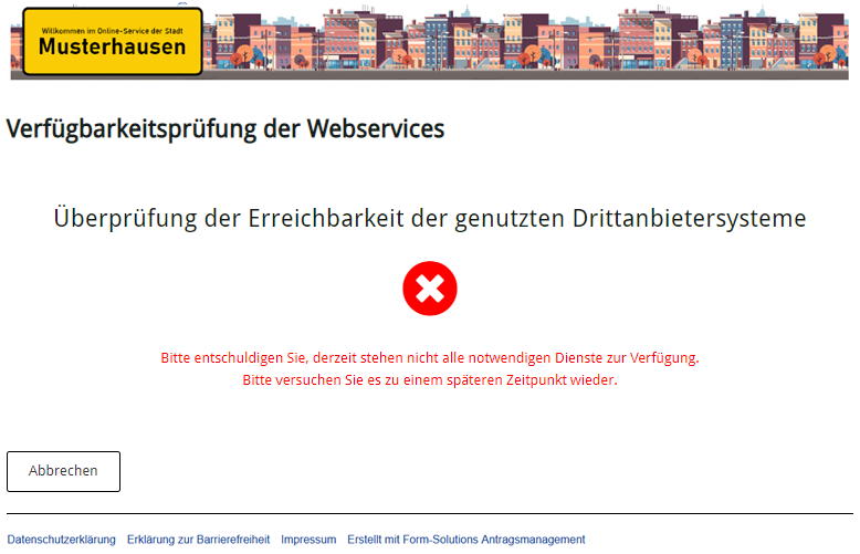 Erreichbarkeitsprüfung