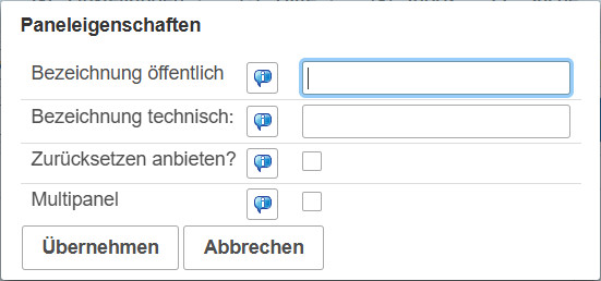 Paneleigenschaften