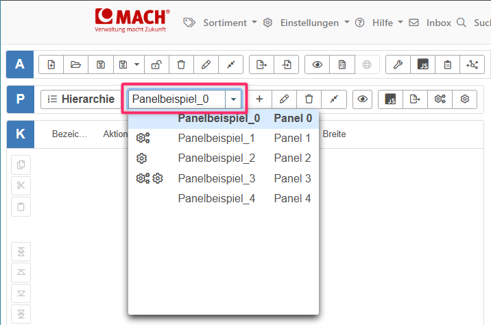 Panel Dropdown