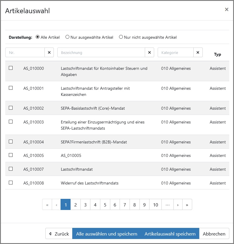 Eingabemaske in der ein neuer Eintrag/ die Einschränkung vorgenommen werden kann