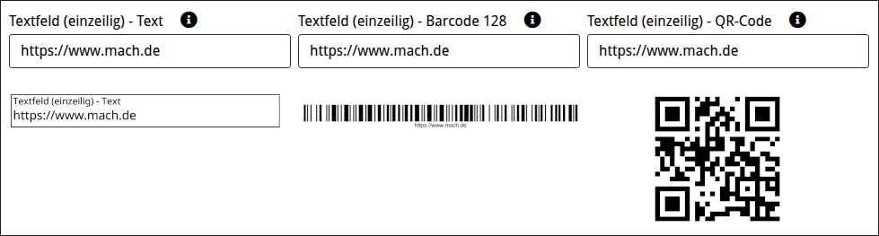 Textfeld AusgabeImPDF