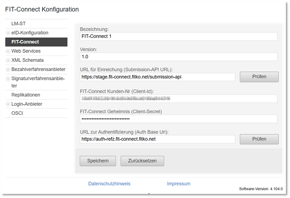 Modulkonfiguration Fit-Connect